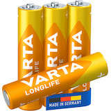 Artikelbild 1 für VARTA Batterien LONGLIFE Alkali-Mangan Micro AAA 1,5 V, 4 St., Artikelnummer 399653