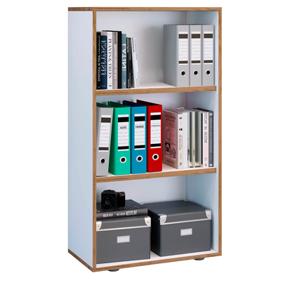 Artikelbild für VCM my office Aktenregal Salia weiß, honig-eiche 60,0 x 32,0 x 109,7 cm, 1 St., Artikelnummer 364358