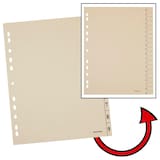 Artikelbild 1 für office discount Trennblätter DIN A4 0-9 chamois, 250 g/qm, 100 St., Artikelnummer 557751