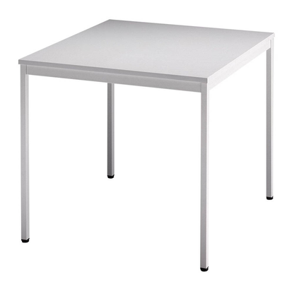 Artikelbild für HAMMERBACHER Mehrzwecktisch lichtgrau quadratisch, Vierkantrohr grau, 80,0 x 80,0 x 72,0 cm, Artikelnummer 528901