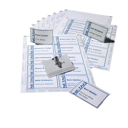 Artikelbild für DURABLE Namensschilder mit Kombiklemme 9,0 x 5,4 cm, 20 St., Artikelnummer 355990