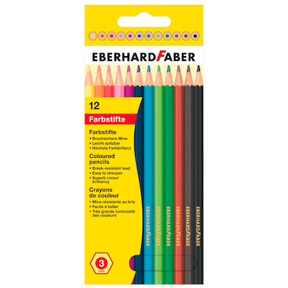 Artikelbild für EBERHARD FABER Buntstifte farbsortiert, 12 St., Artikelnummer 168652