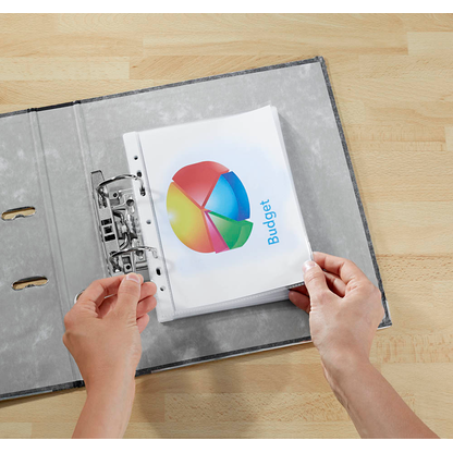 Artikelbild 5 für Lands Prospekthüllen DIN A5 transparent genarbt 0,08 mm, 100 St., Artikelnummer 202723