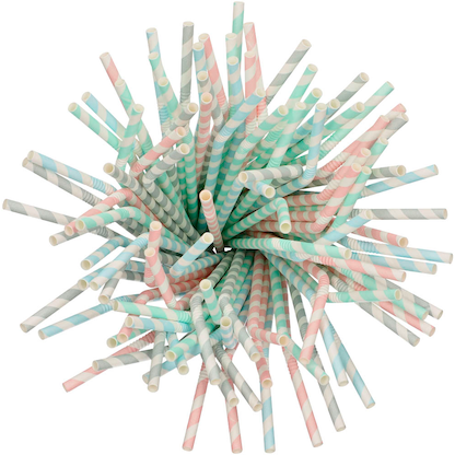 Artikelbild 3 für 100 PAPSTAR Strohhalme pure farbsortiert, Artikelnummer 329171