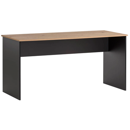 Artikelbild für MÖBELPARTNER Aino Schreibtisch artisan-eiche, schwarz rechteckig, Wangen-Gestell schwarz 150,0 x 65,0 cm, Artikelnummer 172329