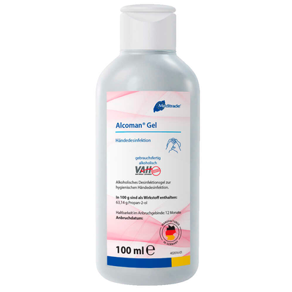 Artikelbild für Meditrade® Alcoman® Händedesinfektionsgel 100 ml, Artikelnummer 745826