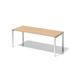 Artikelbild 1 für BISLEY Cito höhenverstellbarer Schreibtisch ahorn, verkehrsweiß rechteckig, 4-Fuß-Gestell weiß 200,0 x 80,0 cm, Artikelnummer 257218