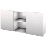 Artikelbild 1 für HAMMERBACHER Sideboard Haziender, V1780/W/S weiß, silber 160,0 x 42,0 x 74,8 cm, 1 St., Artikelnummer 792721