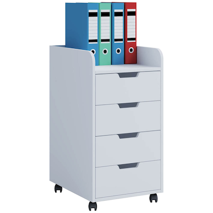 Artikelbild für VCM my office Konal Maxi Rollcontainer weiß 4 Auszüge 40,0 x 50,0 x 74,0 cm, Artikelnummer 848733