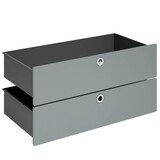 Artikelbild 1 für viasit System4 Schubladen anthrazit 75,0 x 37,5 x 37,5 cm, Artikelnummer 135994