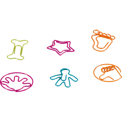 Artikelbild für BRUNNEN Büroklammern farbsortiert kunststoffüberzogen, 24 St., Artikelnummer 498845