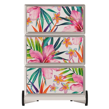 Artikelbild 3 für PAPERFLOW easyBox Tropical Rollcontainer weiß, bunt 62753 4 Auszüge 39,0 x 43,6 x 64,2 cm, Artikelnummer 216026