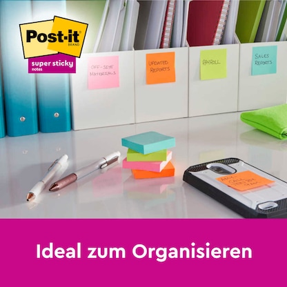 Artikelbild 9 für Post-it® Super Sticky Notes Soulful Collection Haftnotizen extrastark farbsortiert, 6 Blöcke, Artikelnummer 735599