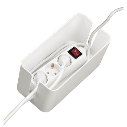 Artikelbild 3 für hama Mini Kabelbox 0,23 m weiß, Artikelnummer 120774