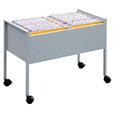 Artikelbild 1 für DURABLE Hängemappenwagen Quer-Registratur silber für bis zu 100 Hängemappen, Artikelnummer 468256
