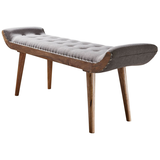 Artikelbild 1 für WOHNLING Sitzbank WL6.013 grau Stoff 125,0 cm, Artikelnummer 976027