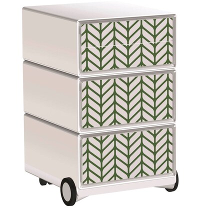 Artikelbild für PAPERFLOW easyBox Tropical Rollcontainer weiß, bunt 60635 4 Auszüge 39,0 x 43,6 x 64,2 cm, Artikelnummer 215253