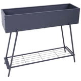 Artikelbild 1 für Garden Pleasure Blumenkasten JASMIN Metall anthrazit rechteckig 96,0 x 80,0 cm, 1 St., Artikelnummer 315166