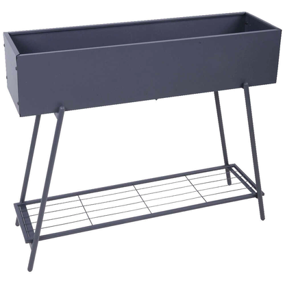 Artikelbild für Garden Pleasure Blumenkasten JASMIN Metall anthrazit rechteckig 96,0 x 80,0 cm, 1 St., Artikelnummer 315166