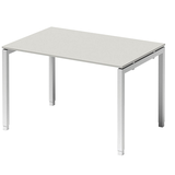 Artikelbild 1 für BISLEY Cito höhenverstellbarer Schreibtisch grauweiß, verkehrsweiß rechteckig, 4-Fuß-Gestell weiß 120,0 x 80,0 cm, Artikelnummer 257081