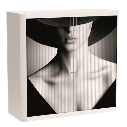 Artikelbild für PAPERFLOW easyOffice Classic Chic Rollladenschrank 60001 2 Fachböden 110,0 x 41,5 x 104,0 cm, Artikelnummer 209187