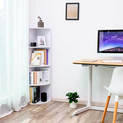 Artikelbild 4 für VASAGLE Eckregal weiß 30,0 x 30,0 x 129,5 cm, 1 St., Artikelnummer 291319