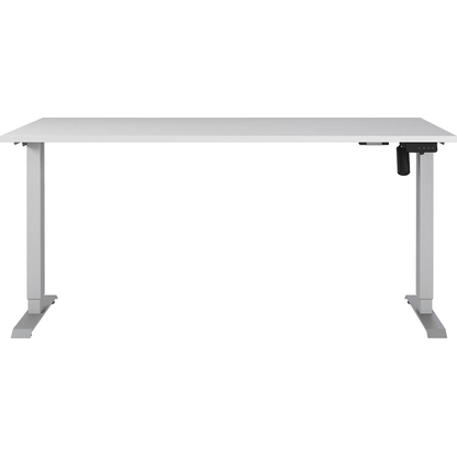 Artikelbild 7 für GERMANIA Profi 3.0 höhenverstellbarer Schreibtisch lichtgrau rechteckig, T-Fuß-Gestell silber 160,0 x 80,0 cm, Artikelnummer 728976