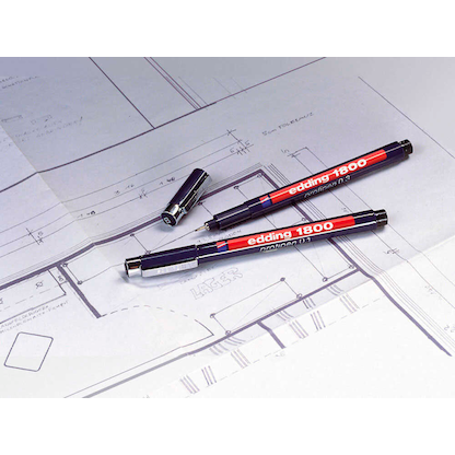 Artikelbild 5 für edding 1800 profipen 0.1 Fineliner schwarz 0,25 mm, 1 St., Artikelnummer 420232
