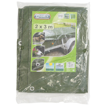 Artikelbild 2 für CONNEX Abdeckplane 2,0 x 3,0 m grün 100,0 g/qm, Artikelnummer 261343