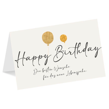 Artikelbild für LUMA Geburtstagskarte Ballons LU2666 DIN B6, 1 St., Artikelnummer 263469
