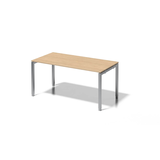 Artikelbild 1 für BISLEY Cito höhenverstellbarer Schreibtisch ahorn, silber rechteckig, 4-Fuß-Gestell silber 160,0 x 80,0 cm, Artikelnummer 257117