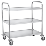 Artikelbild 1 für Servierwagen silber 84,5 x 52,5 x 94,0 cm, Artikelnummer 580492