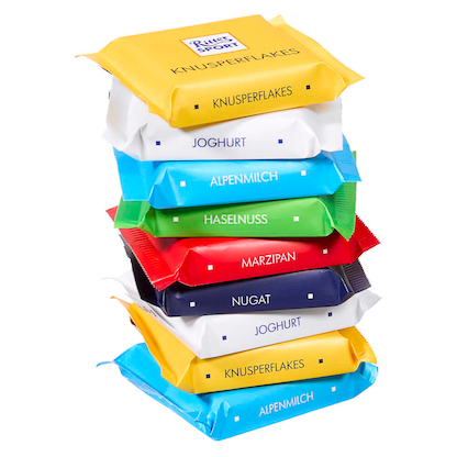 Artikelbild 6 für Ritter SPORT Mini bunter Mix Turm Schokolade 9 St./150,0 g, Artikelnummer 585689