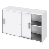 Artikelbild 1 für HAMMERBACHER Schiebetürenschrank 1752S, V1752S/5/5/SG lichtgrau 1 Fachboden 120,0 x 40,0 x 74,8 cm, Artikelnummer 863563