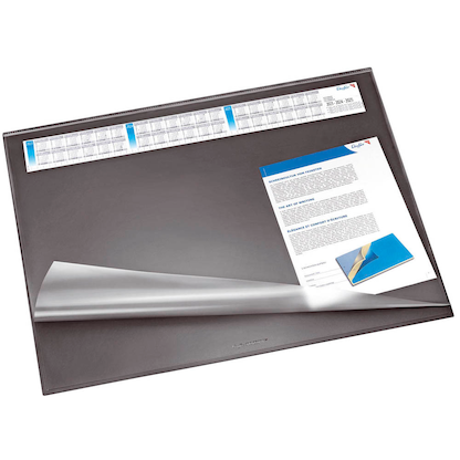 Artikelbild für Läufer Schreibtischunterlage SYNTHOS schwarz Kunststoff 65,0 x 52,0 cm, 1 St., Artikelnummer 652584