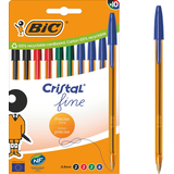 Artikelbild 1 für BIC Kugelschreiber Cristal Original Fine transparent, Schreibfarbe: farbsortiert, 10 St., Artikelnummer 385129