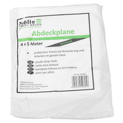 Artikelbild für Nölle Abdeckfolie 4,0 x 5,0 m transparent 6,0 my, Artikelnummer 159499