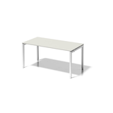 Artikelbild 1 für BISLEY Cito höhenverstellbarer Schreibtisch grauweiß, verkehrsweiß rechteckig, 4-Fuß-Gestell weiß 160,0 x 80,0 cm, Artikelnummer 257129