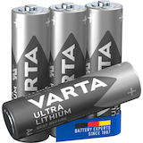 Artikelbild 1 für VARTA Batterien ULTRA LITHIUM Lithium Mignon AA 1,5 V, 4 St., Artikelnummer 540872
