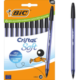 Artikelbild 1 für BIC Kugelschreiber Cristal Soft transparent, Schreibfarbe: schwarz, 10 St., Artikelnummer 385134