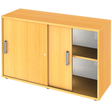 Artikelbild 1 für HAMMERBACHER Schiebetürenschrank 1752S, V1752S/6/6/SG buche 1 Fachboden 120,0 x 40,0 x 74,8 cm, Artikelnummer 864456