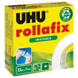 Artikelbild 1 für UHU rollafix INVISIBLE Klebefilm matt 19,0 mm x 33,0 m 1 Rolle, Artikelnummer 743767