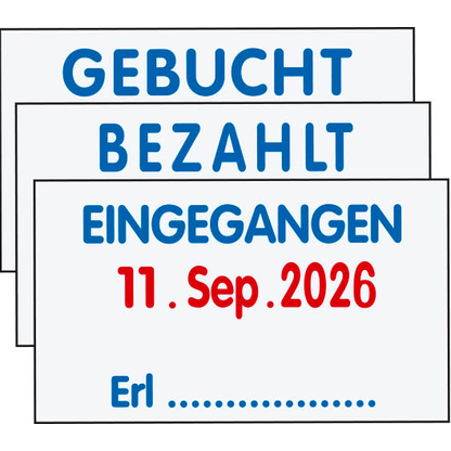 Artikelbild 6 für trodat Datumstempel mit Text 5430/L PROFESSIONAL selbstfärbend blau rot, 1 St., Artikelnummer 442881