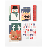 Artikelbild 1 für folia Adventskalender SANTA & FRIENDS mehrfarbig, Artikelnummer 692812