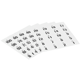 Artikelbild 1 für WOLF & APPENZELLER Klebenummern Zahlen, schwarz 20,0 x 24,0 mm, 100 Etiketten, Artikelnummer 240804