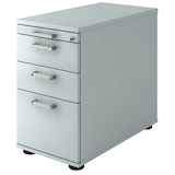 Artikelbild 1 für HAMMERBACHER Solid Standcontainer lichtgrau 4 Auszüge Stahl-Bügelgriff chrom, gebürstet 42,8 x 80,0 x 72,0 - 76,0 cm, Artikelnummer 593537