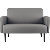 Artikelbild 1 für meet powered by PAPERFLOW 2-Sitzer Sofa LISBOA grau schwarz Kunstleder 124,0 x 81,5 x 83,0 cm, 1 St., Artikelnummer 851367