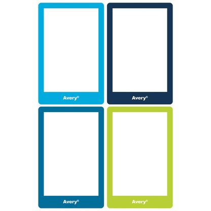 Artikelbild 3 für AVERY Zweckform Schuletiketten Rahmen, farblich sortiert, 8 Etiketten, Artikelnummer 588156