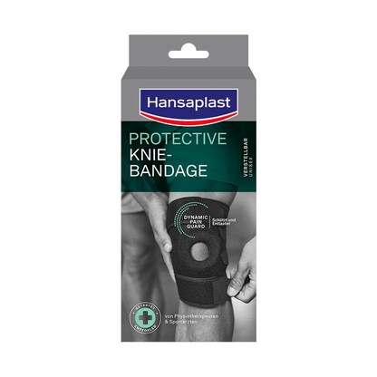 Artikelbild für Hansaplast Kniebandage PROTECTIVE 02580 schwarz, 1 St., Artikelnummer 577449