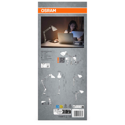 Artikelbild 5 für OSRAM Office Line Desk Pear Clip E27 LED Schreibtischlampe weiß 11 W mit Tischklemme, Artikelnummer 710149